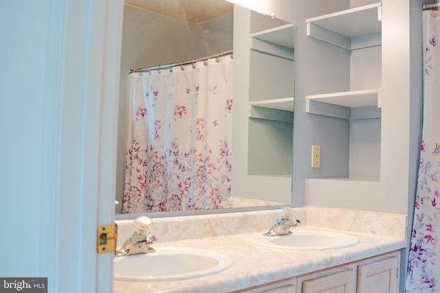 bathroom featuring vanity