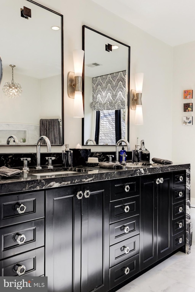 bathroom featuring vanity