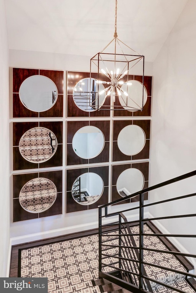 714 Belgrove Rd, Mclean, VA 22101 - detailed view of a chandelier and baseboards