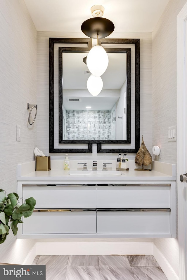 bathroom featuring vanity