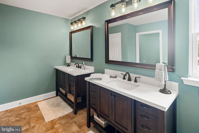 bathroom with vanity