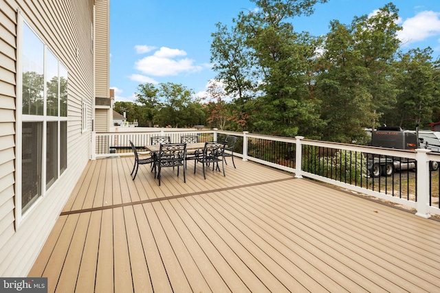 view of wooden terrace