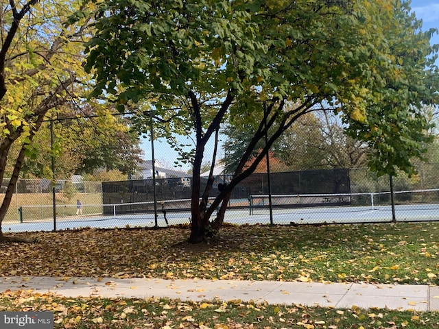 view of tennis court