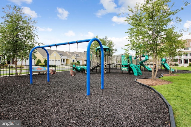 view of jungle gym