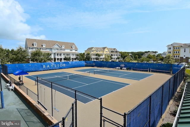 view of sport court