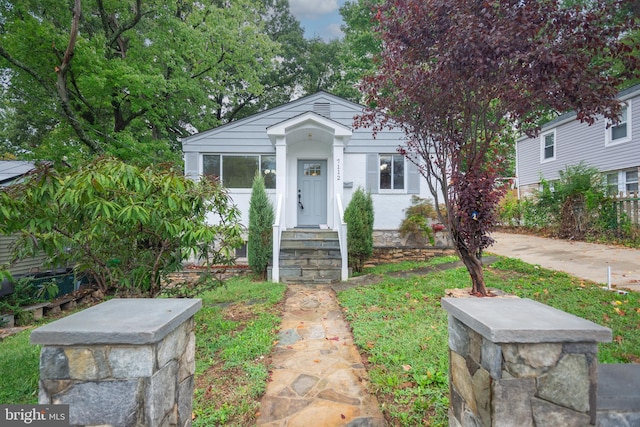 view of bungalow