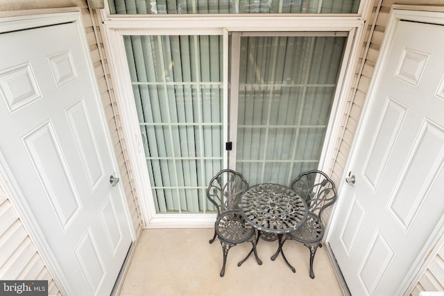 view of balcony