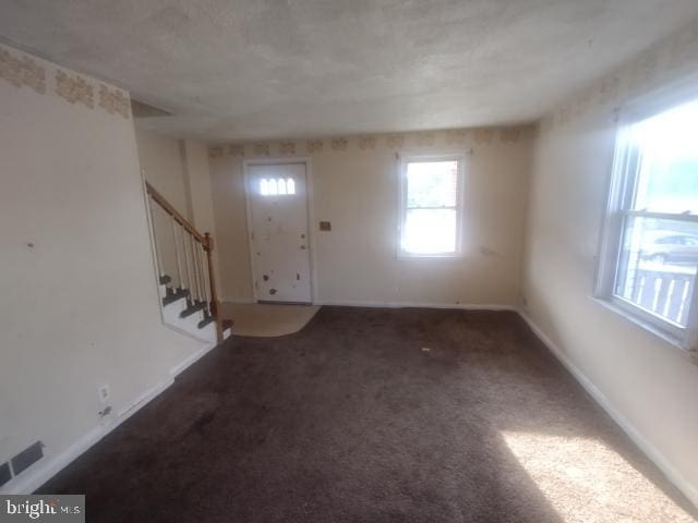 interior space featuring carpet floors