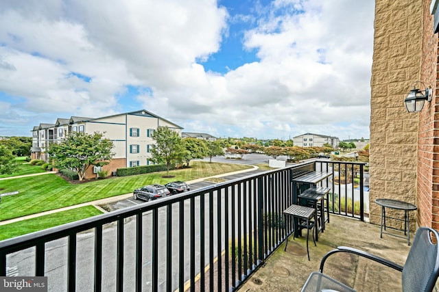 view of balcony