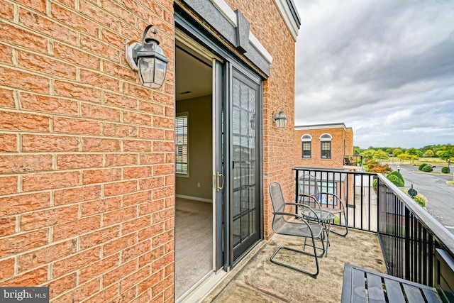 view of balcony