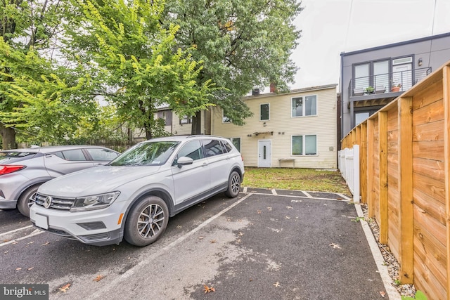 view of vehicle parking