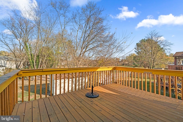 view of wooden terrace