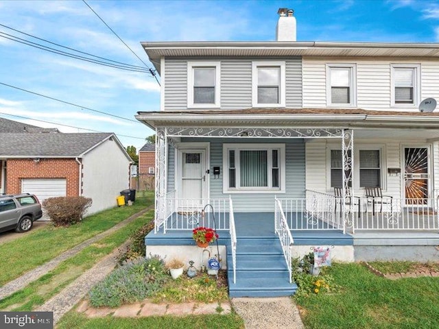 view of front of house with a porch