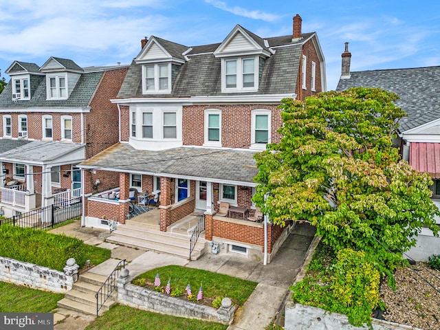 view of property with a deck