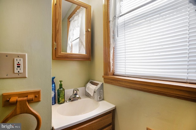 bathroom featuring vanity