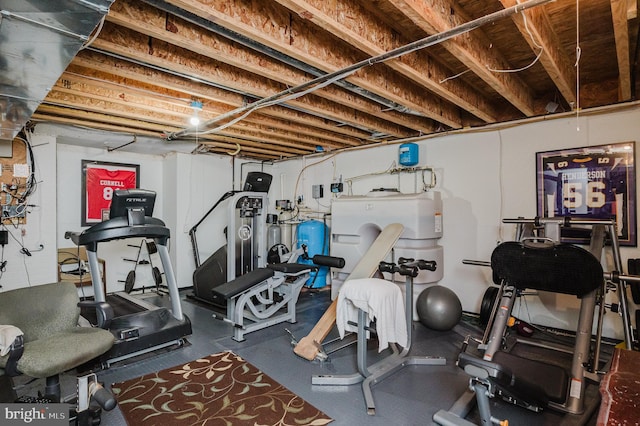 view of workout area