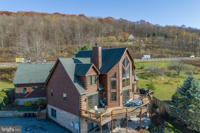 79 Cedar Shores Dr, Mc Henry, MD 21541 - drone / aerial view with a wooded view