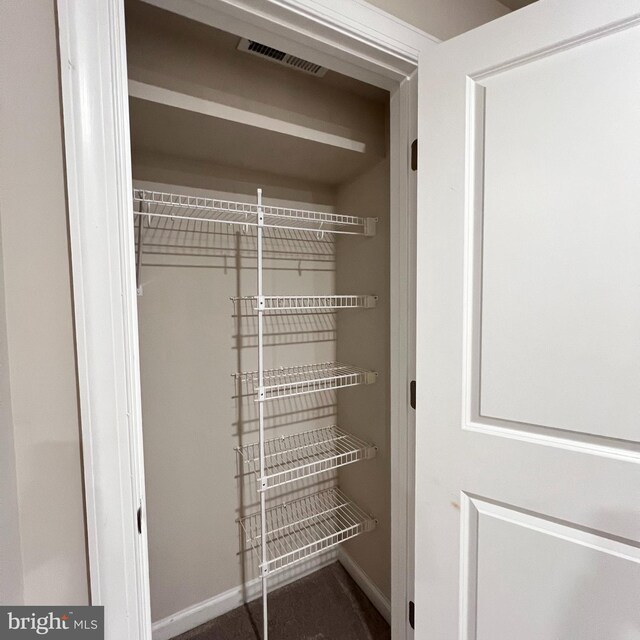 view of closet