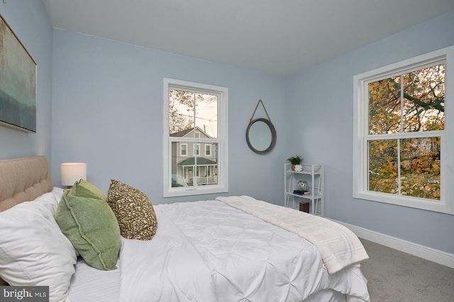 bedroom featuring carpet flooring