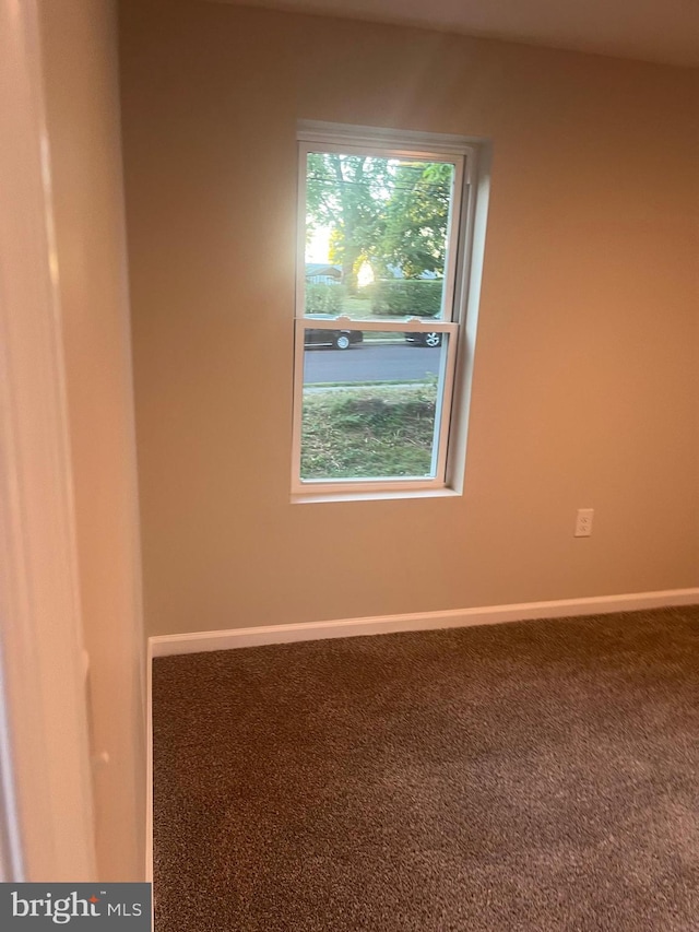 unfurnished room with carpet floors