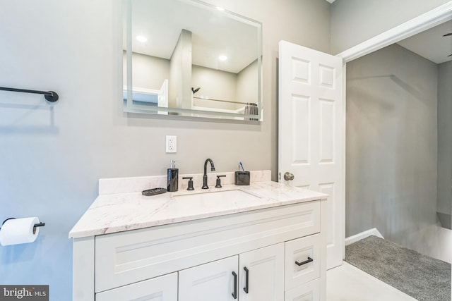 bathroom featuring vanity