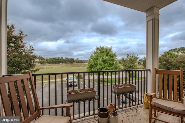 view of balcony