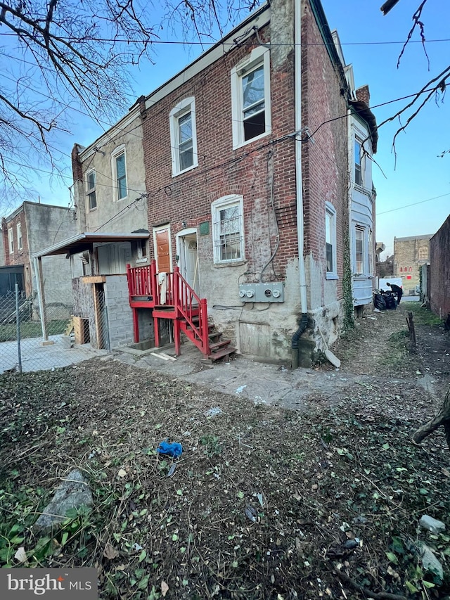 view of rear view of house