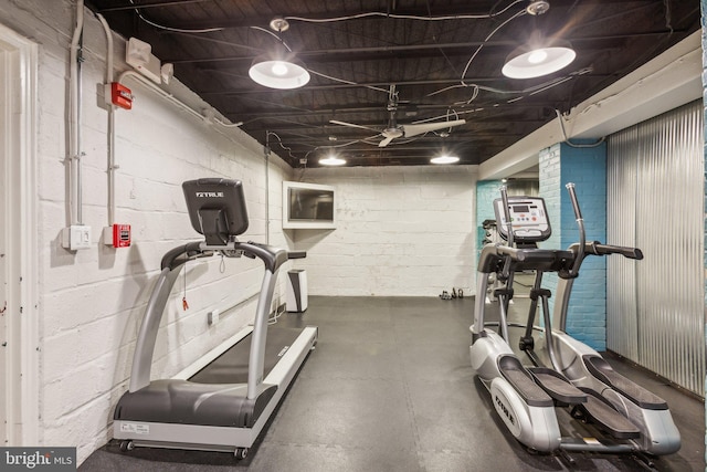 view of workout area