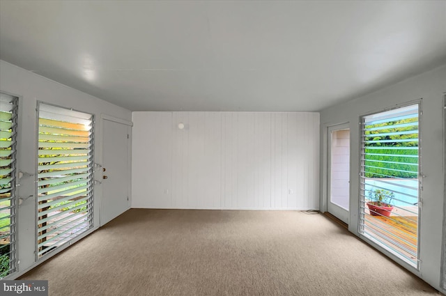 spare room with carpet floors