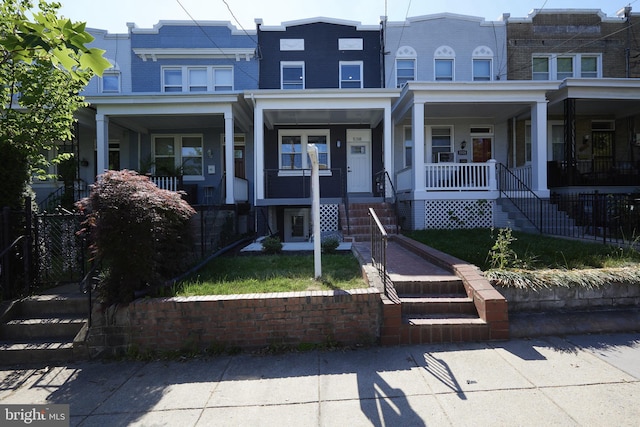 view of front of home with a porch