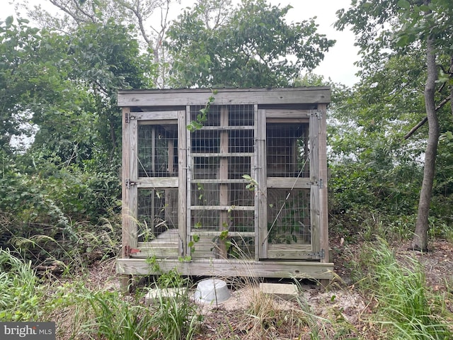 view of outdoor structure