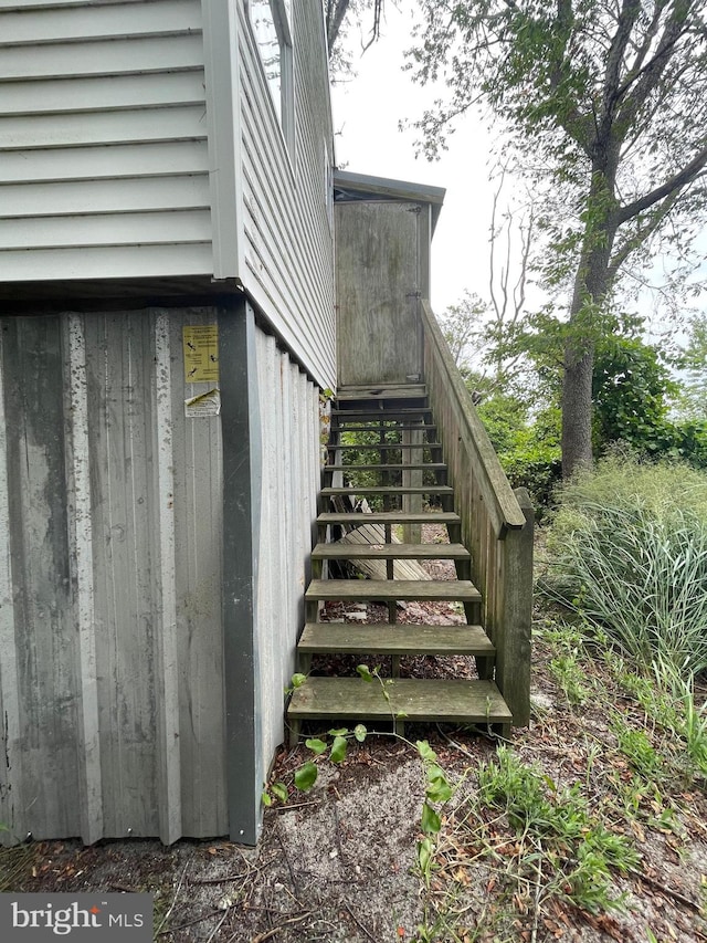 view of staircase