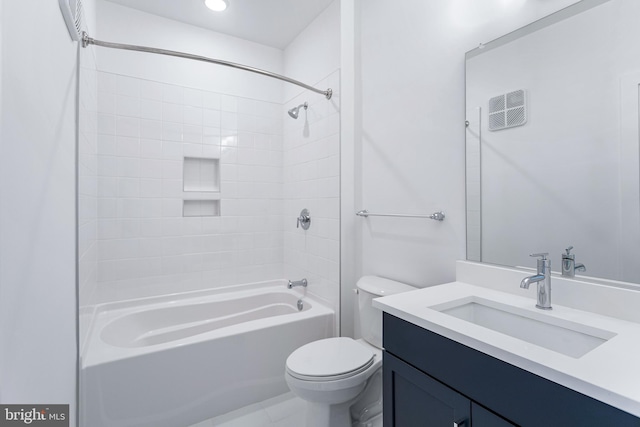 78 Old Mill Bottom Rd N Unit 112, Annapolis, MD 21409 - bathroom with vanity, shower / tub combination, and toilet