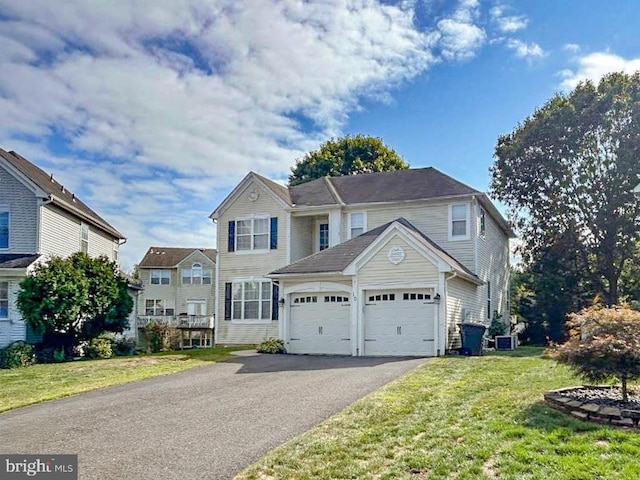 front of property with a front lawn