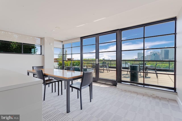 view of dining area