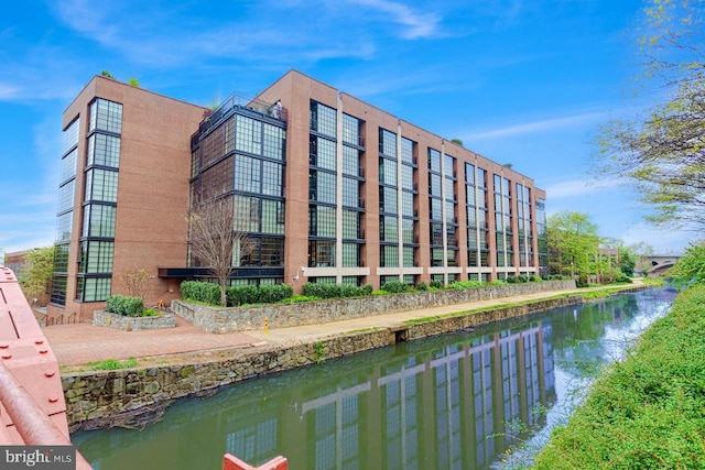 view of property featuring a water view