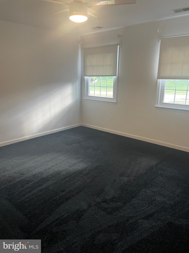 carpeted spare room with plenty of natural light