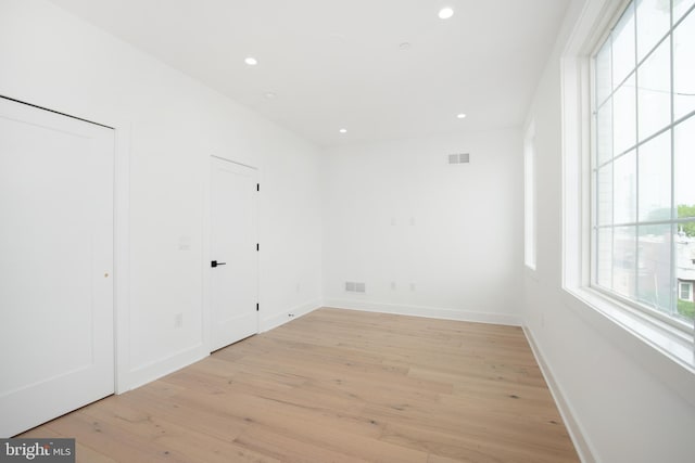 interior space with light wood-type flooring