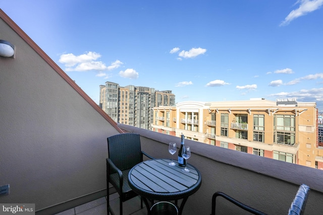 view of balcony