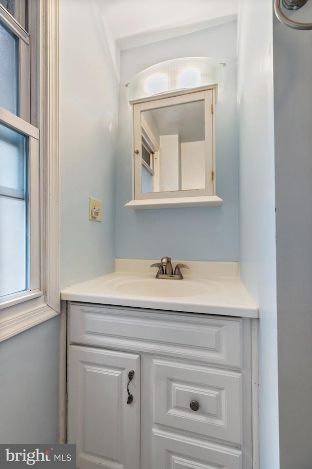 bathroom with vanity