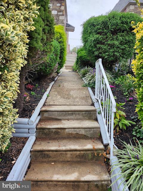 view of stairs