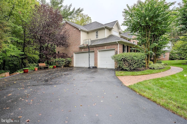 view of home's exterior with a garage