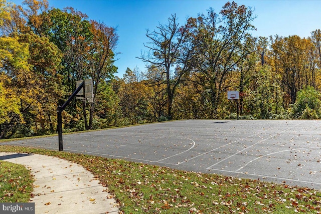 view of sport court