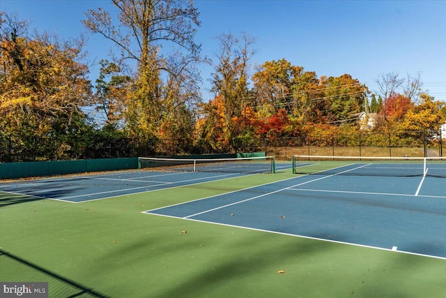 view of tennis court