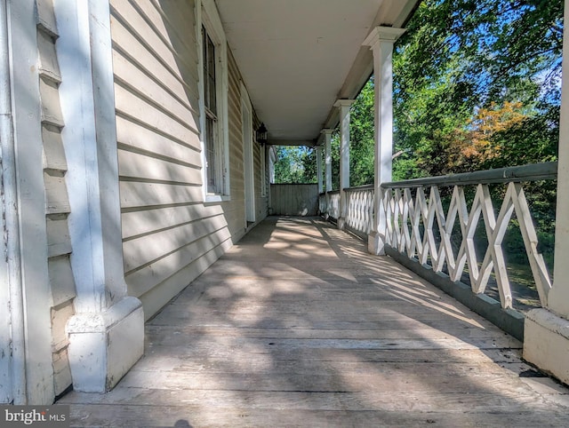 view of patio with covered porch