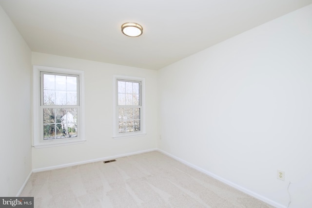 view of carpeted empty room