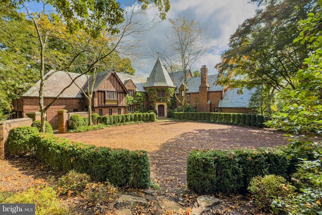 view of tudor house