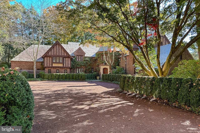 view of tudor home