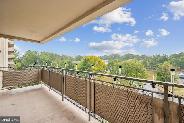 view of balcony