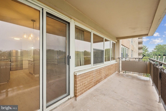 view of balcony